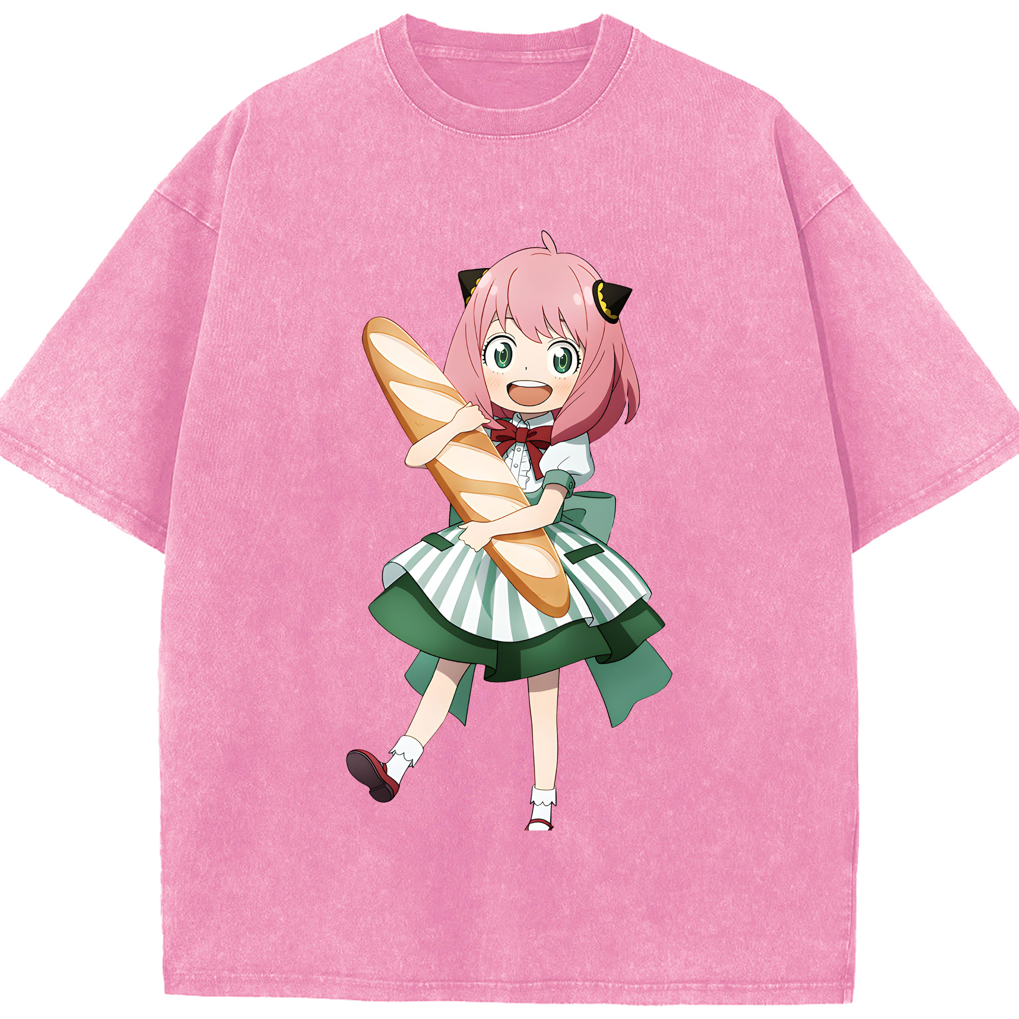 （画像用） SPY×FAMILY间谍家家酒 綿100% ヴィンテージ風 半袖Tシャツ（フロントプリント）